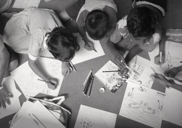 Animated documentary which uses drawings done by children